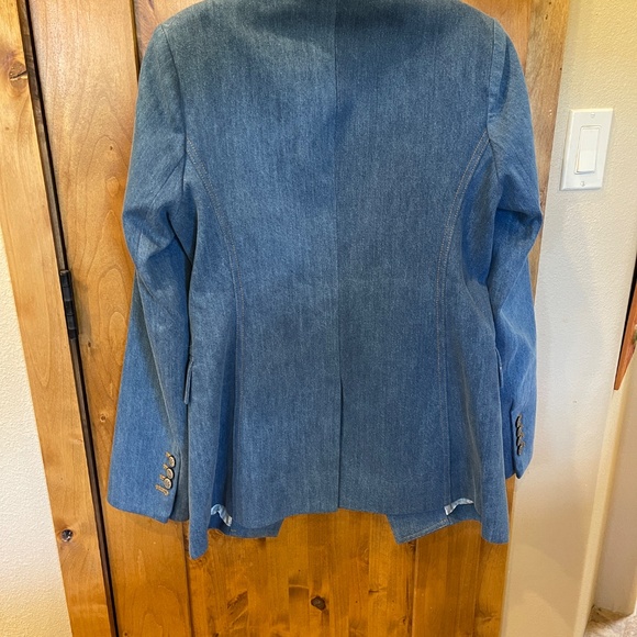NEW! Veronica Beard Naira Denim Dickey Blazer, Jacket Size 0 - Picture 12 of 15